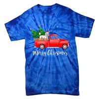 Poodle Red Truck Christmas Tree Xmas Dog Lover Funny Gift Tie-Dye T-Shirt