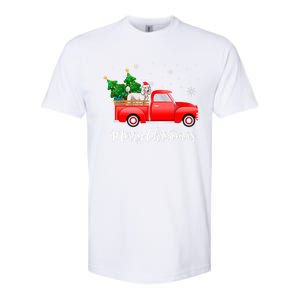 Poodle Red Truck Christmas Tree Xmas Dog Lover Funny Gift Softstyle CVC T-Shirt