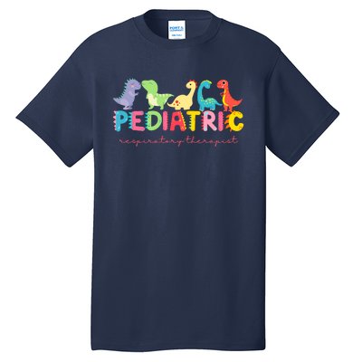 Pediatric Respiratory Therapist Dinosaur Nurse Appreciation Tall T-Shirt