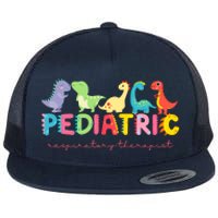 Pediatric Respiratory Therapist Dinosaur Nurse Appreciation Flat Bill Trucker Hat