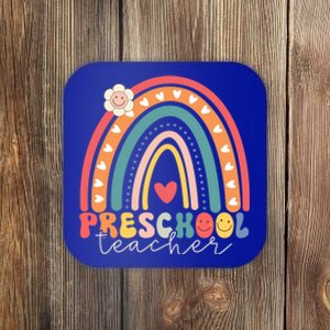 Preschool Rainbow Teacher Team Preschool Squad Gift Coaster