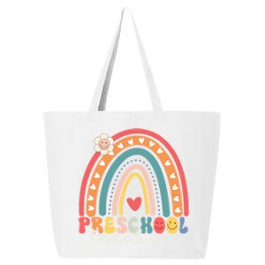 Preschool Rainbow Teacher Team Preschool Squad Gift 25L Jumbo Tote