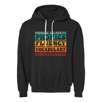 Phonemic Reading Teacher Science of Reading Phonics Garment-Dyed Fleece Hoodie