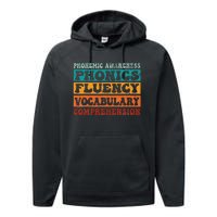 Phonemic Reading Teacher Science of Reading Phonics Performance Fleece Hoodie