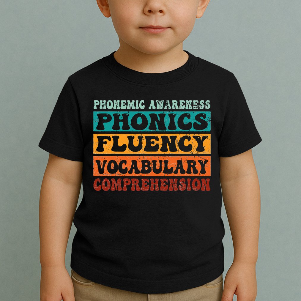Phonemic Reading Teacher Science of Reading Phonics Toddler T-Shirt