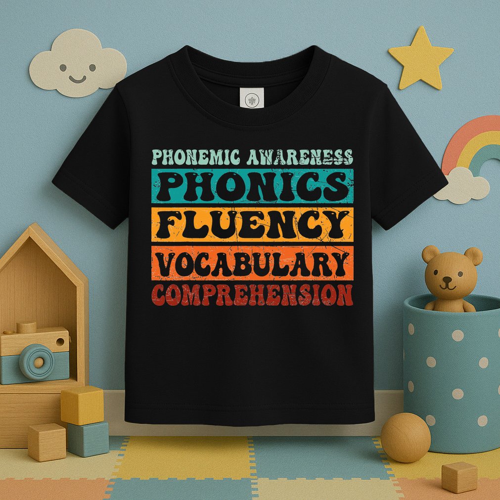 Phonemic Reading Teacher Science of Reading Phonics Toddler T-Shirt