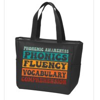 Phonemic Reading Teacher Science of Reading Phonics Zip Tote Bag