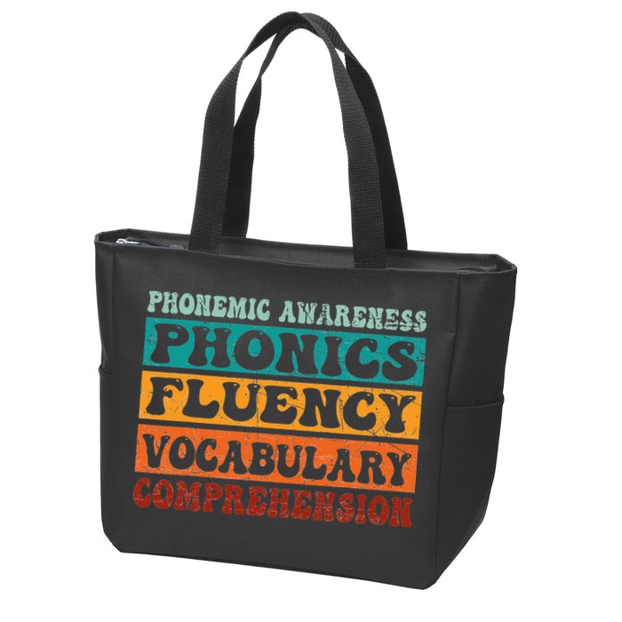Phonemic Reading Teacher Science of Reading Phonics Zip Tote Bag