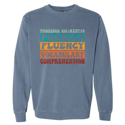 Phonemic Reading Teacher Science of Reading Phonics Garment-Dyed Sweatshirt