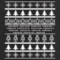 Pixel Robot Ugly Christmas Hat