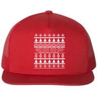 Pixel Robot Ugly Christmas Flatbill Hat