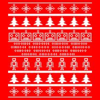Pixel Robot Ugly Christmas Mesh Reversible Basketball Jersey Tank