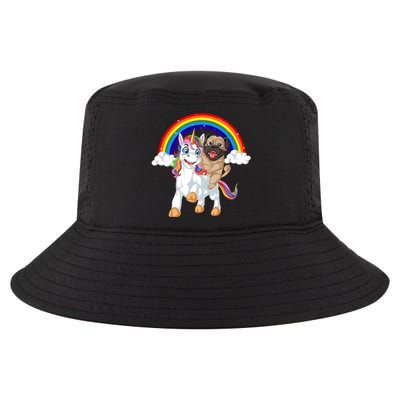 Pug Riding Unicorn Cool Comfort Performance Bucket Hat