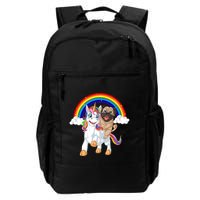 Pug Riding Unicorn Backpack