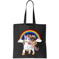 Pug Riding Unicorn Bag