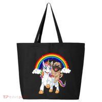 Pug Riding Unicorn 25L Jumbo Tote