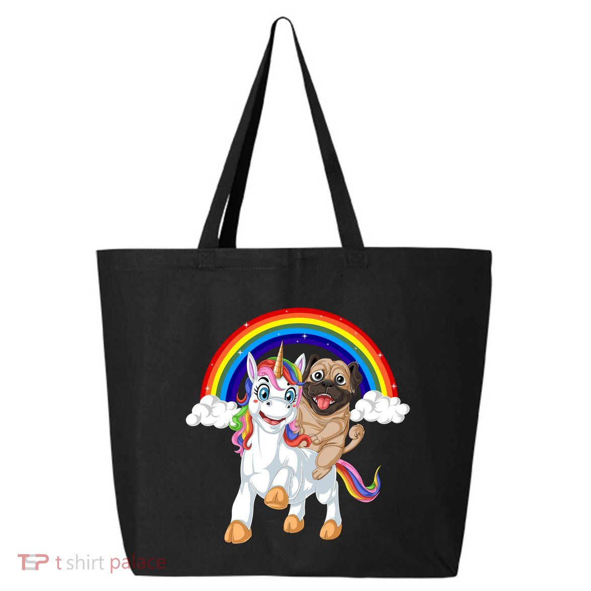 Pug Riding Unicorn 25L Jumbo Tote