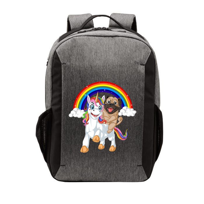 Pug Riding Unicorn Vector Backpack