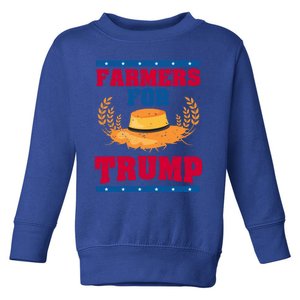 Pride Republican Usa Patriot Farmers For Trump Election Cool Gift Toddler Sweatshirt