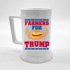 Pride Republican Usa Patriot Farmers For Trump Election Cool Gift Beer Stein