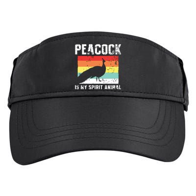 Peacock Retro Vintage Adult Drive Performance Visor