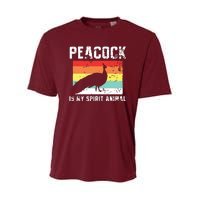 Peacock Retro Vintage Youth Performance Sprint T-Shirt