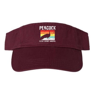 Peacock Retro Vintage Valucap Bio-Washed Visor