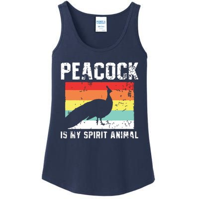 Peacock Retro Vintage Ladies Essential Tank