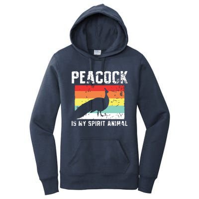 Peacock Retro Vintage Women's Pullover Hoodie