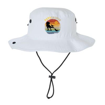 Papasaurus Retro Vintage Sunset Legacy Cool Fit Booney Bucket Hat