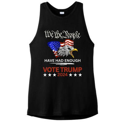 Pro Republican Vote Trump 2024 We The People Have Had Enough Ladies PosiCharge Tri-Blend Wicking Tank