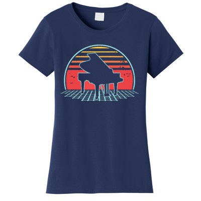 Piano Retro Vintage 80s Player Pianist Musician Gift Women's T-Shirt