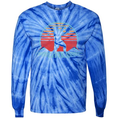 Pickleball Retro Vintage 80s Style Player Gift Cute Gift Tie-Dye Long Sleeve Shirt