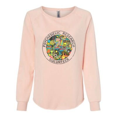 Psychedelic Research Volunteer Womens California Wash Sweatshirt