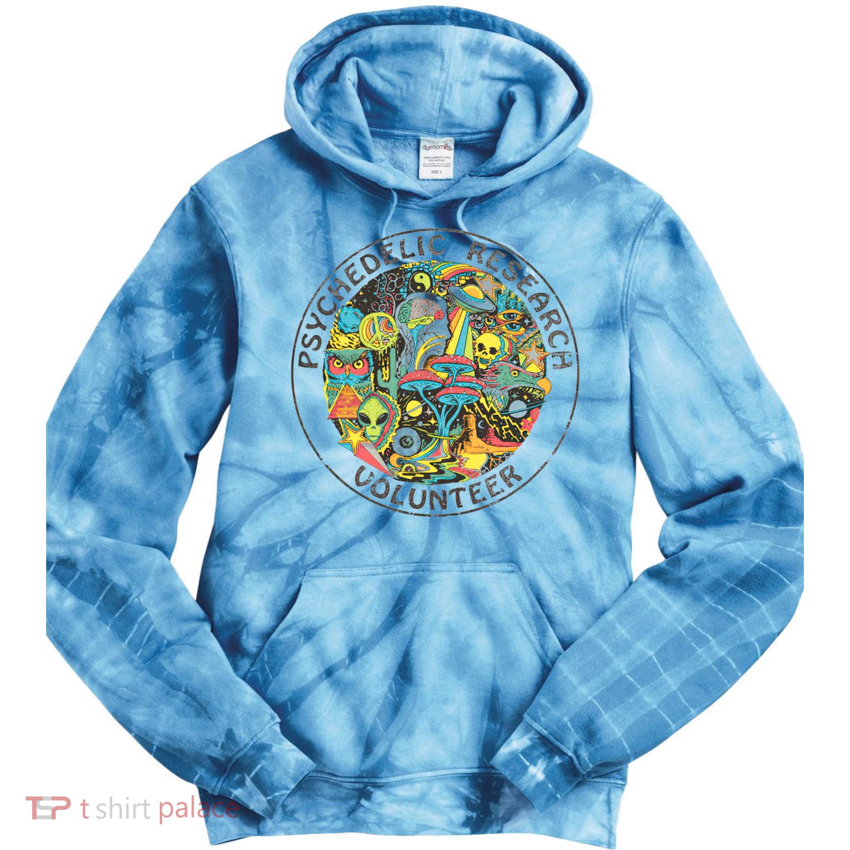 Psychedelic Research Volunteer Tie Dye Hoodie
