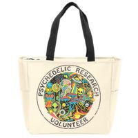 Psychedelic Research Volunteer Zip Tote Bag