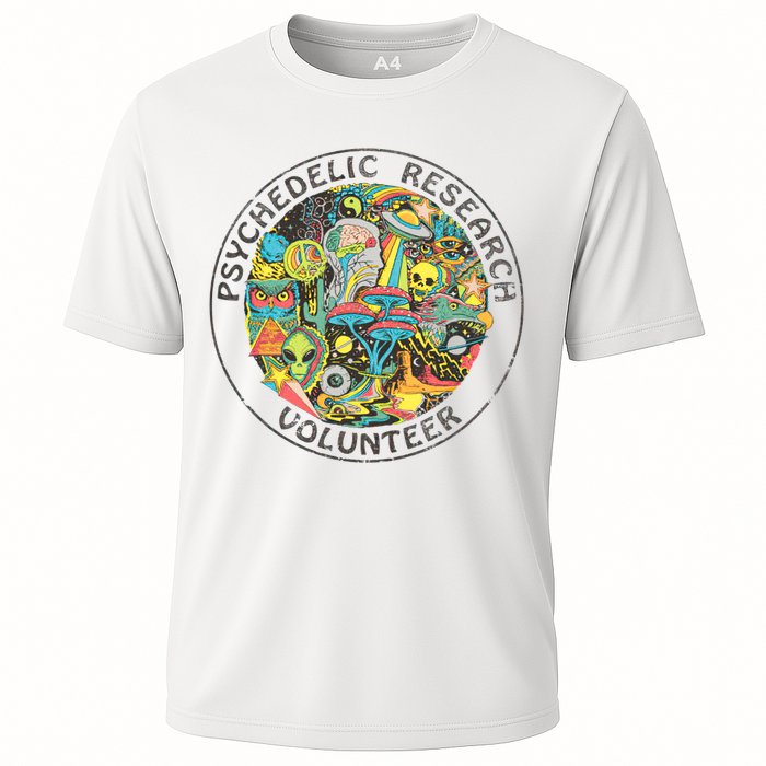 Psychedelic Research Volunteer Cooling Performance Crew T-Shirt