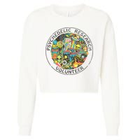 Psychedelic Research Volunteer Cropped Pullover Crew