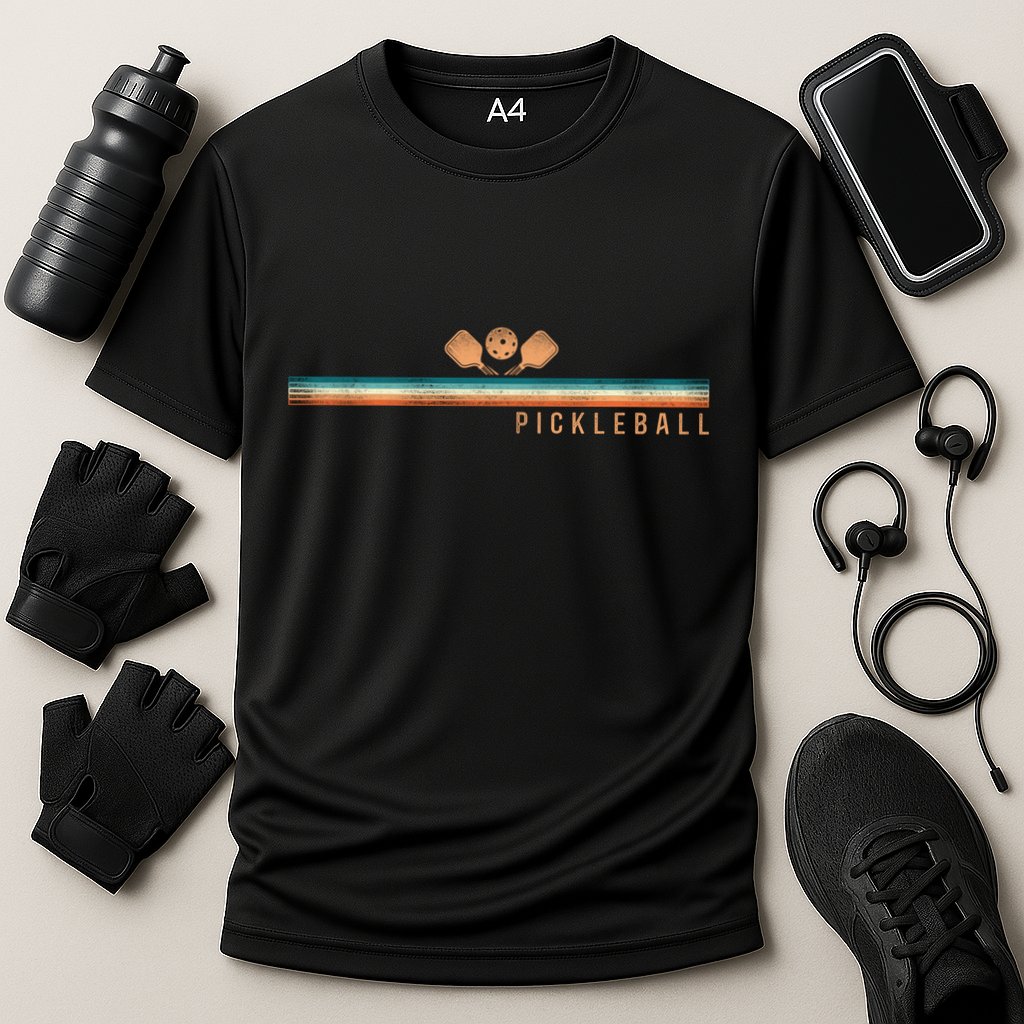 Pickleball Retro Vintage Pickleball Funny Gift Cooling Performance Crew T-Shirt