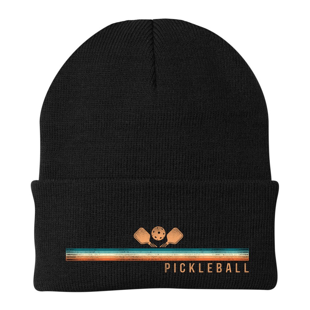Pickleball Retro Vintage Pickleball Funny Gift Beanie