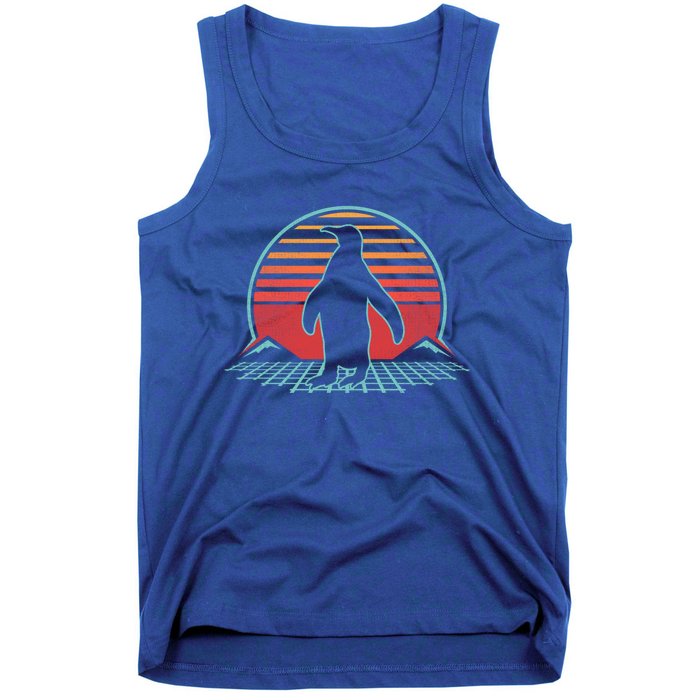 Penguin Retro Vintage 80s Style Animal Lover Gift Cool Gift Tank Top