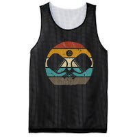 Pickleball retro vintage Pickleball paddles Sunset gift Mesh Reversible Basketball Jersey Tank