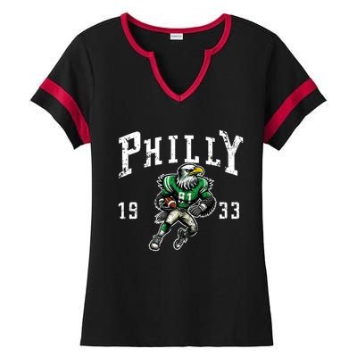 Philadelphia Retro Vintage Classic Pennsylvania Gift Ladies Halftime Notch Neck Tee