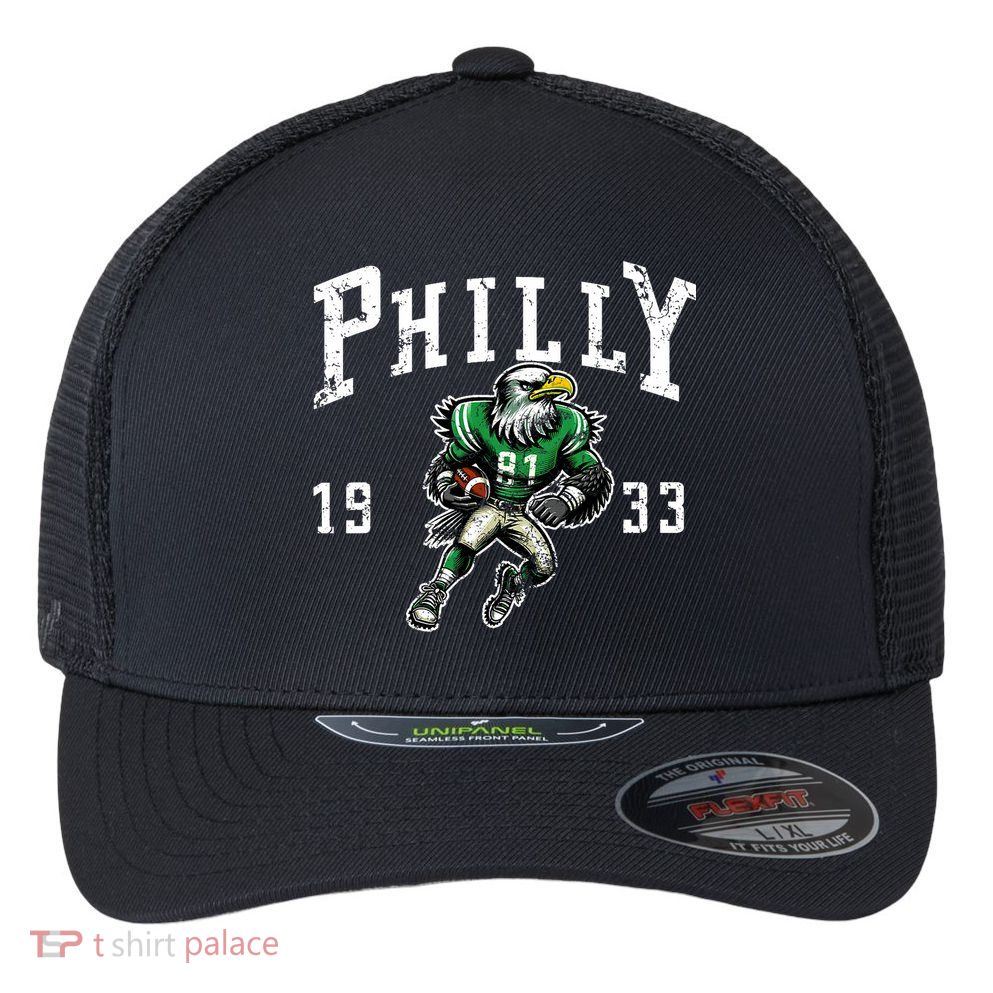 Philadelphia Retro Vintage Classic Pennsylvania Gift Flexfit Unipanel Trucker Cap