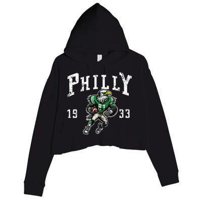 Philadelphia Retro Vintage Classic Pennsylvania Gift Crop Fleece Hoodie