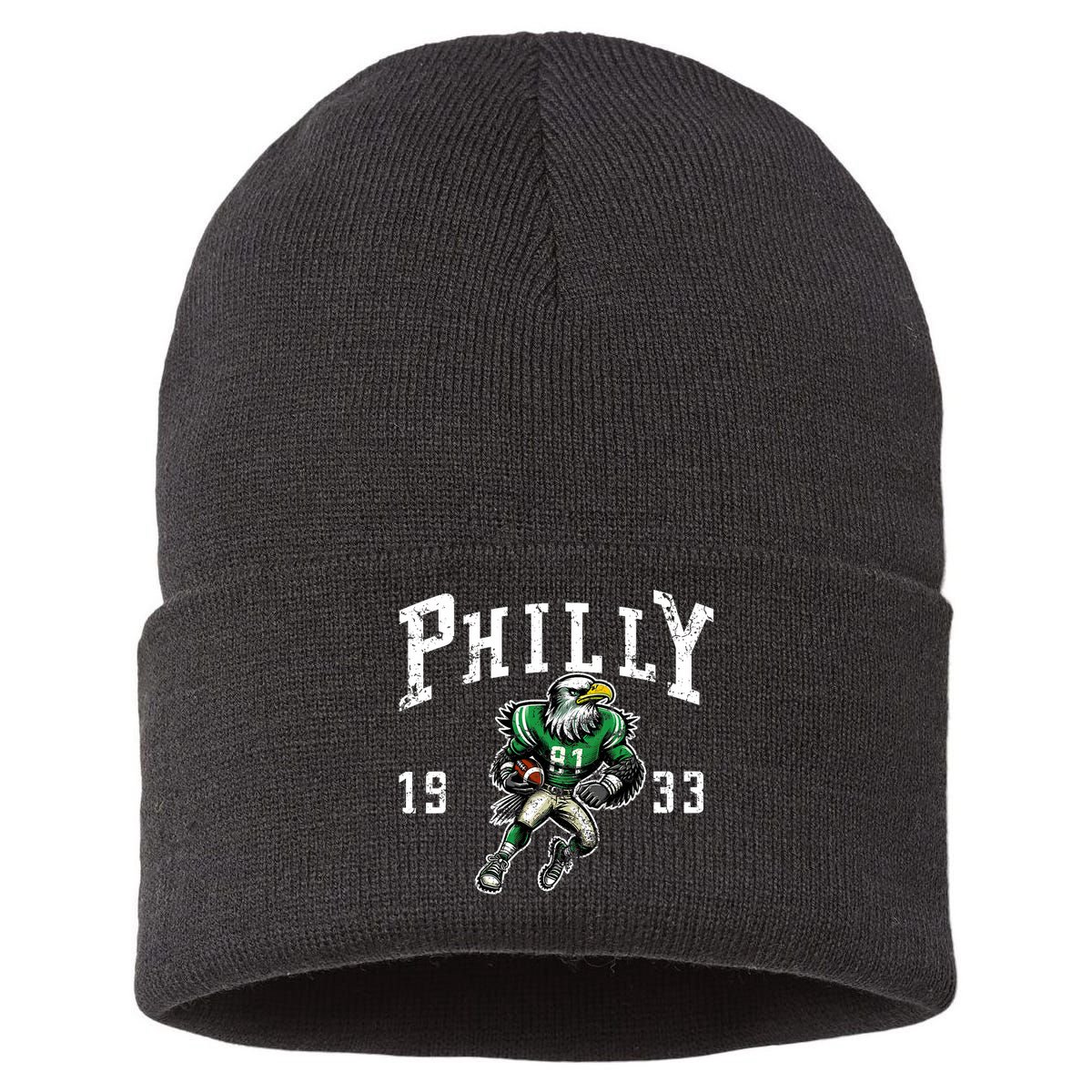 Philadelphia Retro Vintage Classic Pennsylvania Gift Sustainable Knit Beanie