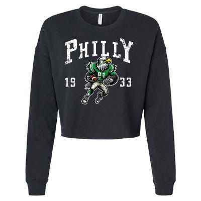 Philadelphia Retro Vintage Classic Pennsylvania Gift Cropped Pullover Crew
