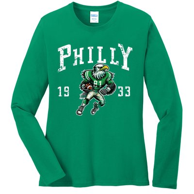 Philadelphia Retro Vintage Classic Pennsylvania Gift Ladies Long Sleeve Shirt