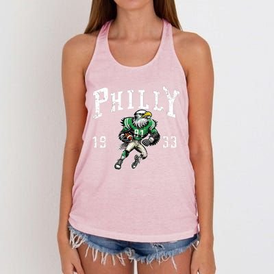 Philadelphia Retro Vintage Classic Pennsylvania Gift Women's Knotted Racerback Tank