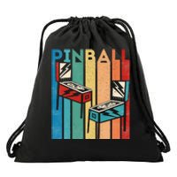 Pinball Retro Vintage Multiball Pinball Machine Drawstring Bag